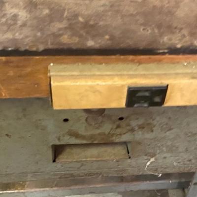 Vintage Work Bench with Light