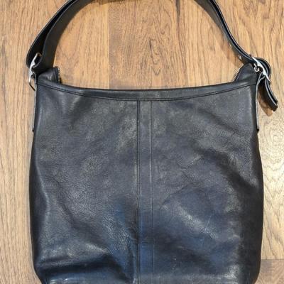 Black Leather COACH Purse