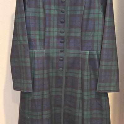 Blue & Green Scottish Plaid Dress