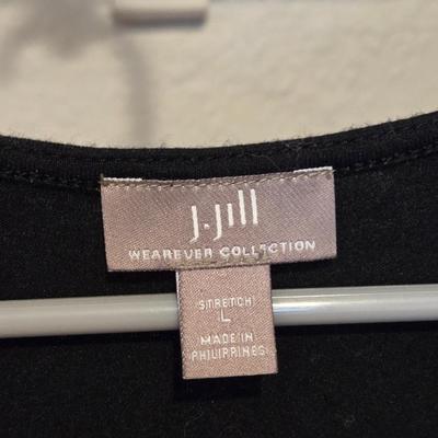 j.jill Black Sleeveless Top