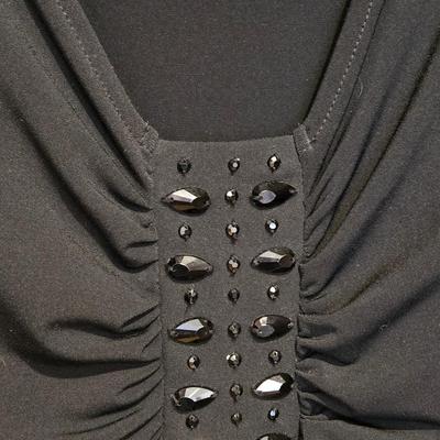 Jockey Black Beaded Embellished Sleeveless Top
