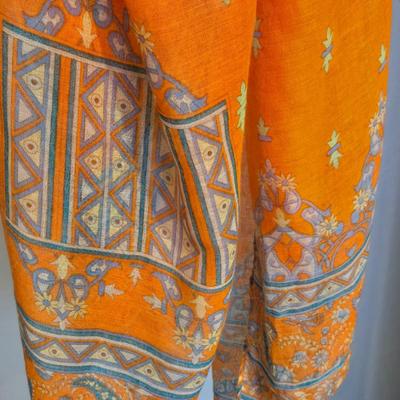 Orange and Blue Scarf