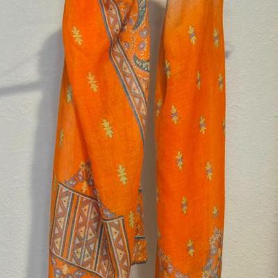 Orange and Blue Scarf