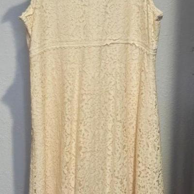 Pretty Sundance Sleeveless Lace with Embroidered Flowers Summer Dress
