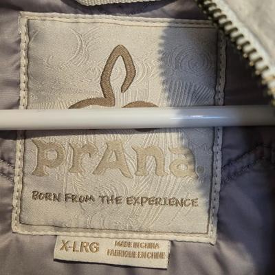 Prana White Hooded Vest