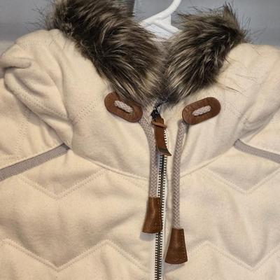 Prana White Hooded Vest