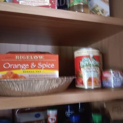 CUPBOARD FULL OF GROCERIES