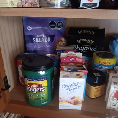 CUPBOARD FULL OF GROCERIES
