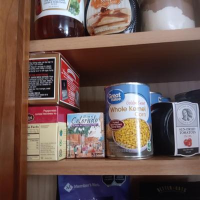 CUPBOARD FULL OF GROCERIES