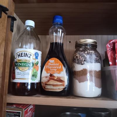 CUPBOARD FULL OF GROCERIES