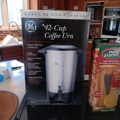 ICE CREAM AND YOGURT MAKER, COFFEE URN AND PERCOLATOR, DOUGH BOWL AND MORE
