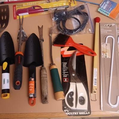 BBQ UTENSILS, YARD HAND TOOLS, FELT FURNITURE PADS AND MORE