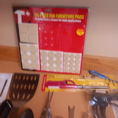 BBQ UTENSILS, YARD HAND TOOLS, FELT FURNITURE PADS AND MORE