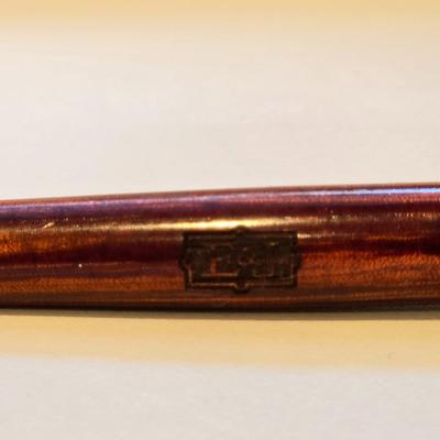 Wood Body and Chrome Cap Rollerball Pen