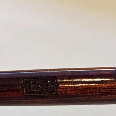 Wood Body and Chrome Cap Rollerball Pen