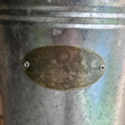 Metal Flower Bucket with Faux Flower Arrangement
