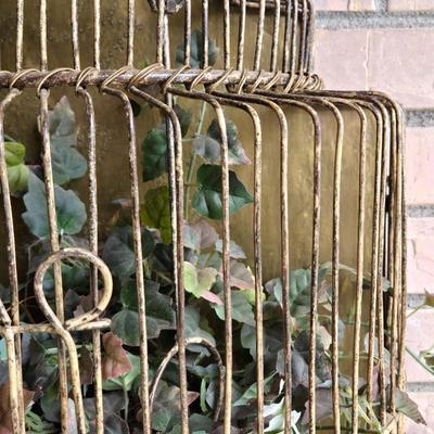 Flat Back Metal Birdcage