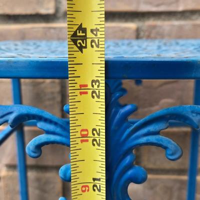 Blue Metal Table #1