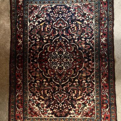 Antique Persian Rug 60" Long x 41" Wide as Pictured.