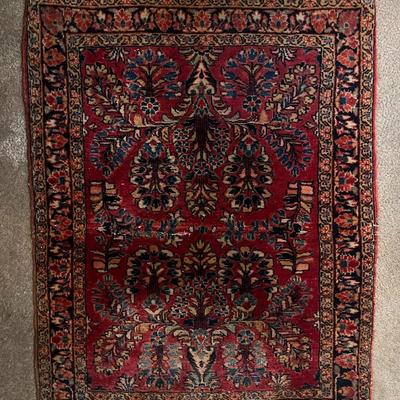 Antique Persian Rug 40.5" Long x 30" Wide as Pictured.