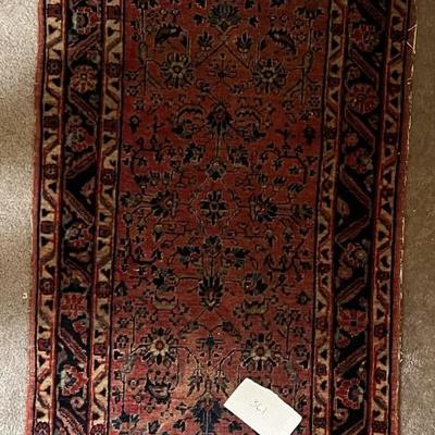 Antique Persian Rug 89" Long x 29" Wide as Pictured.