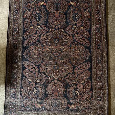 Antique Persian Rug 58.75" Long x 41" Wide as Pictured.