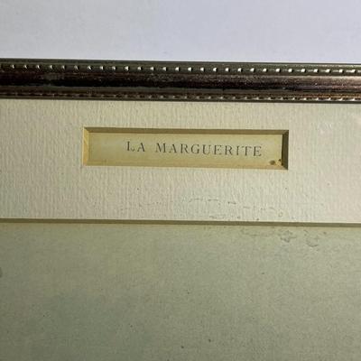 Henri Boutet (1851-1919) c1900 La Marguerite Artist Print Frame Size 11" x 14" as Pictured.