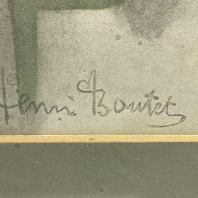 Henri Boutet (1851-1919) c1900 Le Corset Artist Print Frame Size 11" x 14" as Pictured.