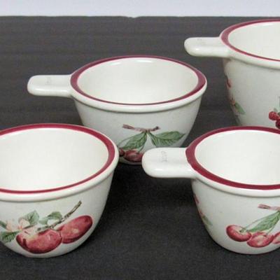 Pfaltzgraff Measuring Cup Set, Delicious Pattern