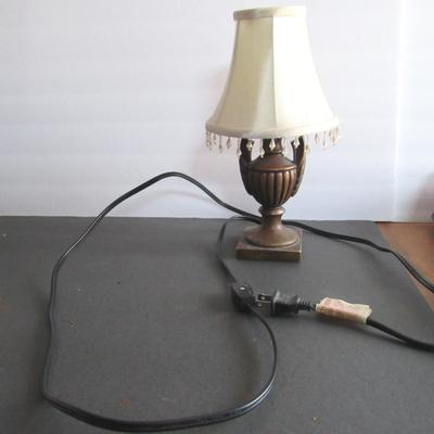West German Working Revolving Clock, Small Working Lamp, 2 Ruby Red Vases
