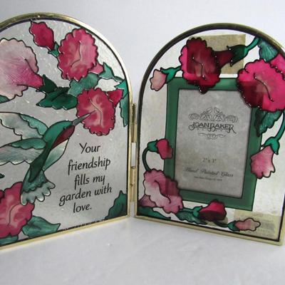 Two Beautiful Stained Glass Style Picture Frames
