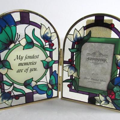 Two Beautiful Stained Glass Style Picture Frames