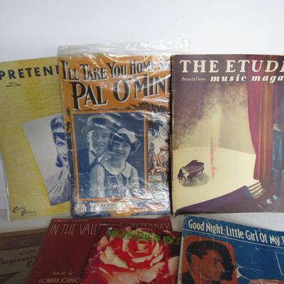 Old Etude and Sheet Music