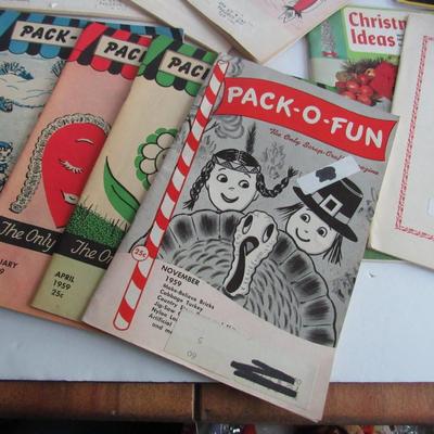 Pack O Fun Old Booklets and Craft Booklets