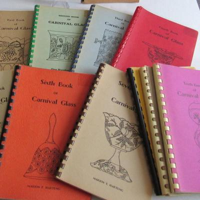 Set of Older Carnival Glass Id Guides 1-10