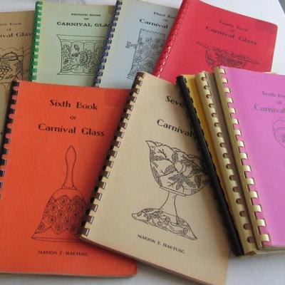 Set of Older Carnival Glass Id Guides 1-10