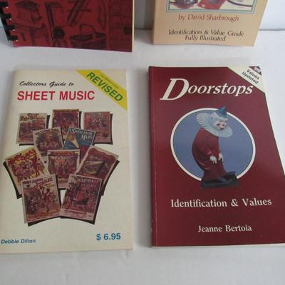 Older Collectibles ID Books, Primitives, Cameras, Doorstops, Sheet Music