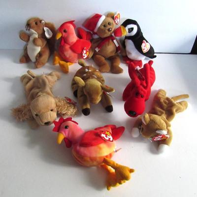 Lot of 9 Older Beanie Babies #2
