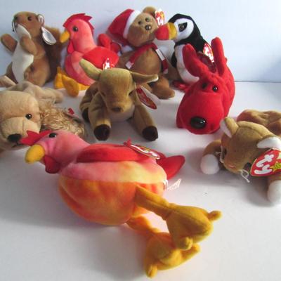Lot of 9 Older Beanie Babies #2