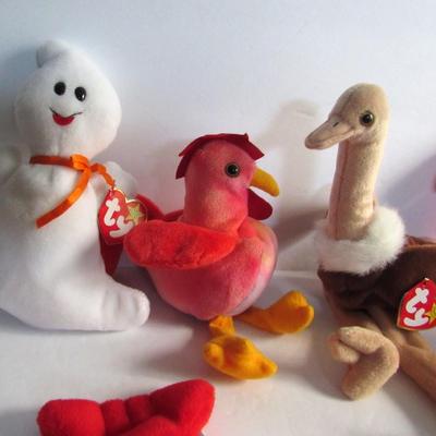 Lot of 8 Older Beanie Babies