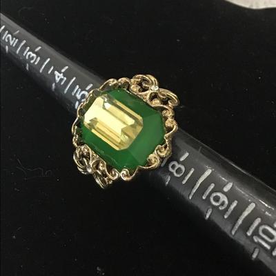 Green costume ring