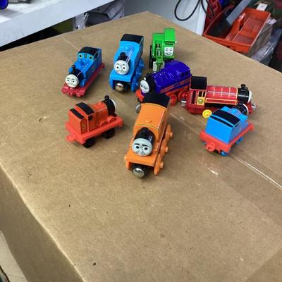 Lot of eight Thomas, the train collectibles