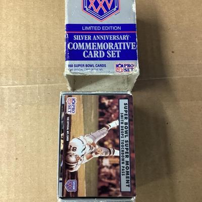 Super Bowl XXV Silver anniversary commemorative card set