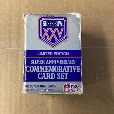 Super Bowl XXV Silver anniversary commemorative card set