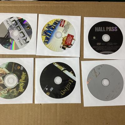 lot of six DVDs
