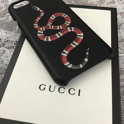 Gucci Black Snake Print Iphone 6/7/8 Case
