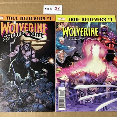 Lot of two Wolverine comic books