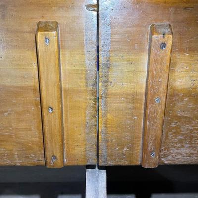 Antique 19th Century Large Pine Blanket Chest 62" Long, 19" Deep, & 21" Tall in Good Preowned Condition.