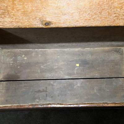 Antique 19th Century Large Pine Blanket Chest 62" Long, 19" Deep, & 21" Tall in Good Preowned Condition.