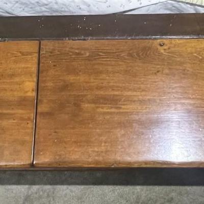 Antique 19th Century Large Pine Blanket Chest 62" Long, 19" Deep, & 21" Tall in Good Preowned Condition.